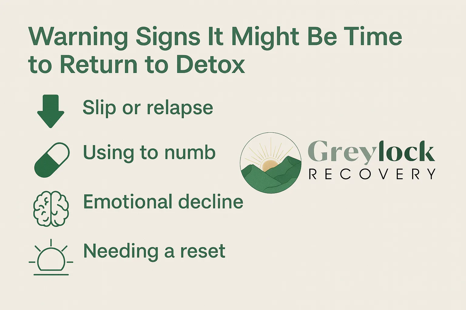 Detox Warning Signs
